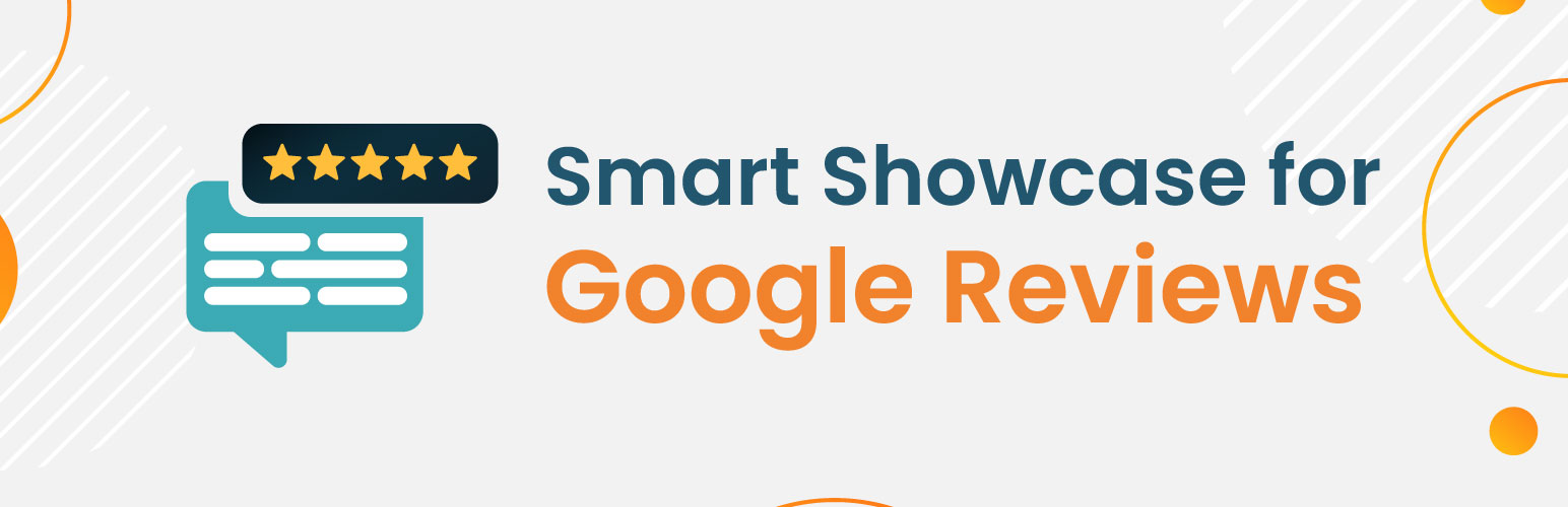 WordPress 外掛 Smart Showcase for Google Reviews 的封面圖片。