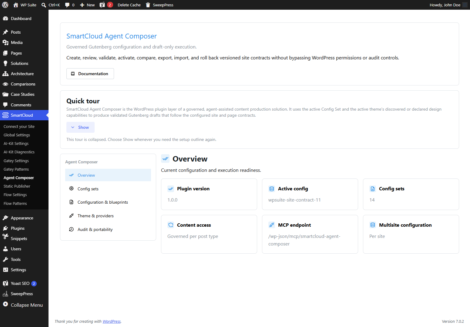 Composer status and execution-boundary overview