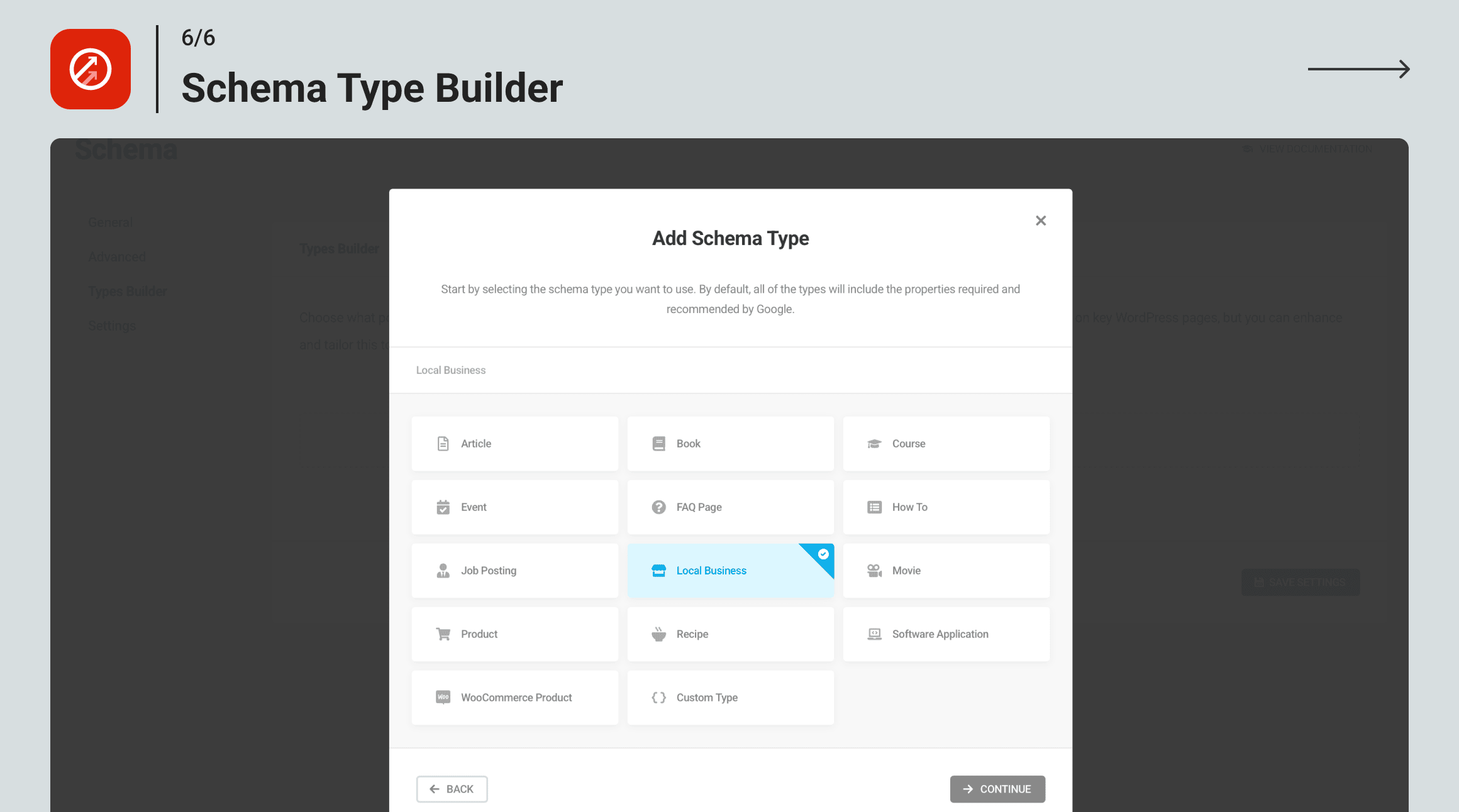 Schema Type Builder