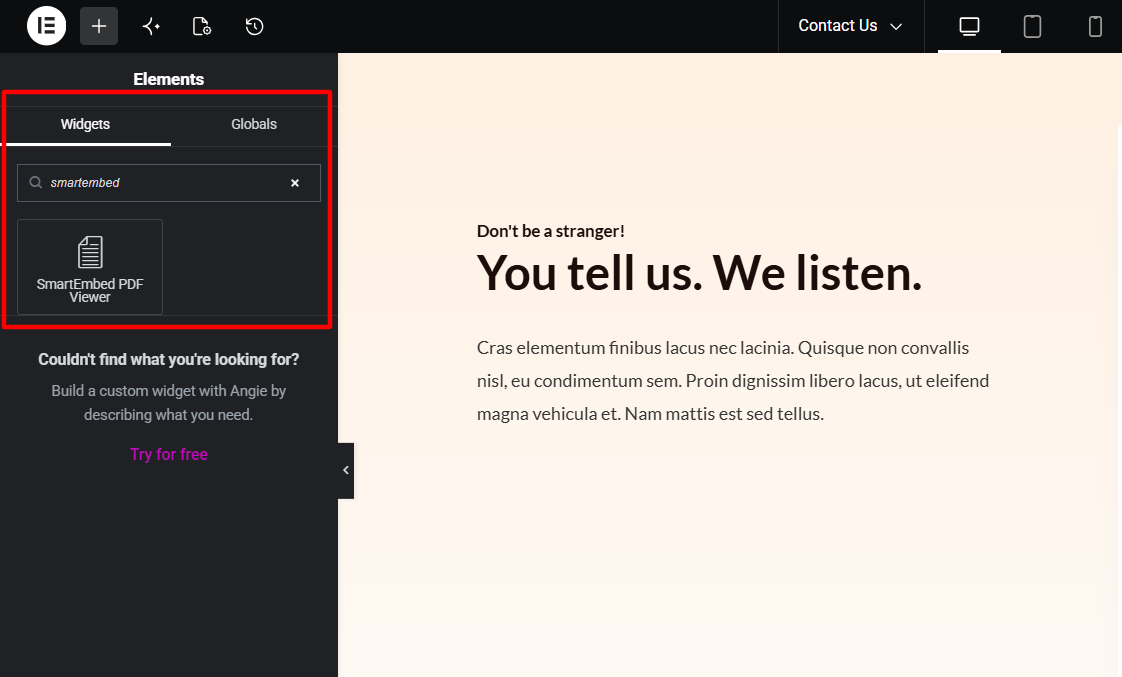 Settings Page - Global settings configuration with all customization options
