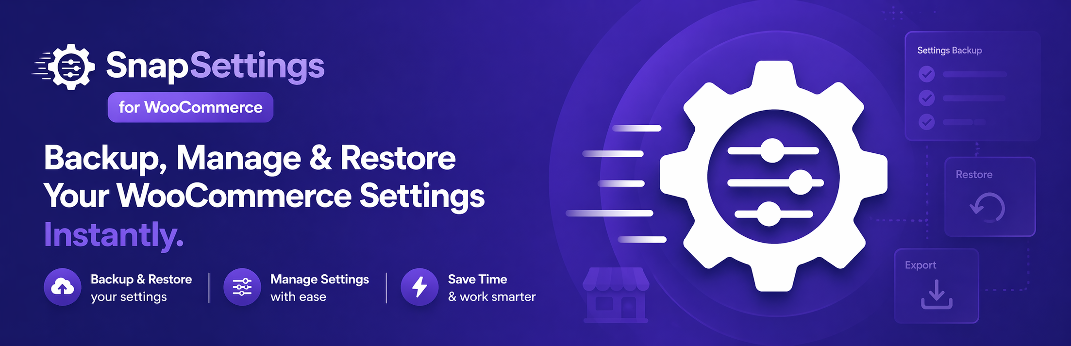 WordPress 外掛 SnapSettings for WooCommerce 的封面圖片