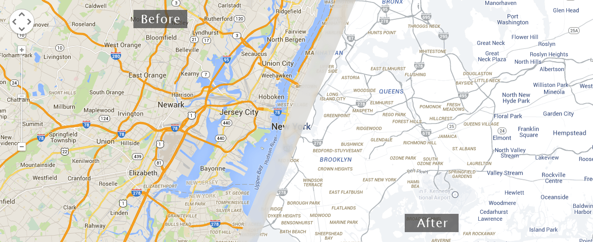 Your Google Map is now a Snazzy Map!