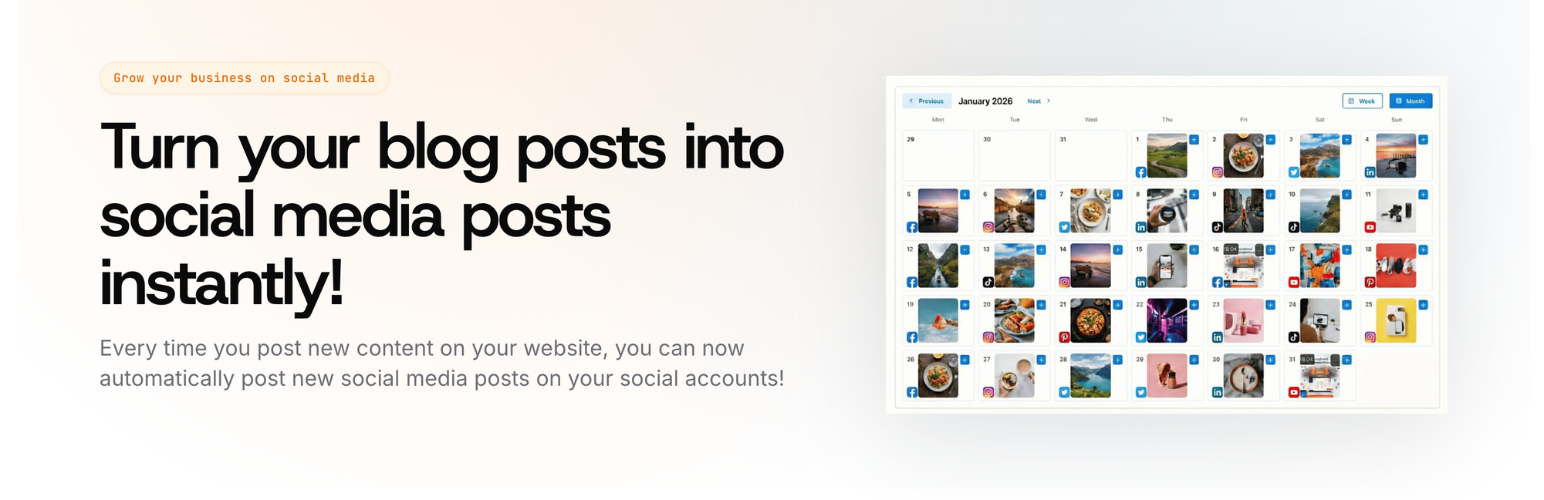 Social Autopublish for WoopSocial