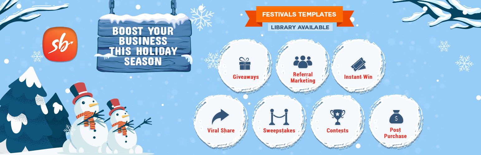 Social Boost: Giveaways, Instant win and Contests. Grow followers, shares, subscribers, traffic, referrals, sales and more