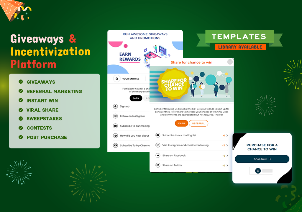 Social Boost: Giveaways, Instant win and Contests. Grow followers, shares, subscribers, traffic, referrals, sales and more