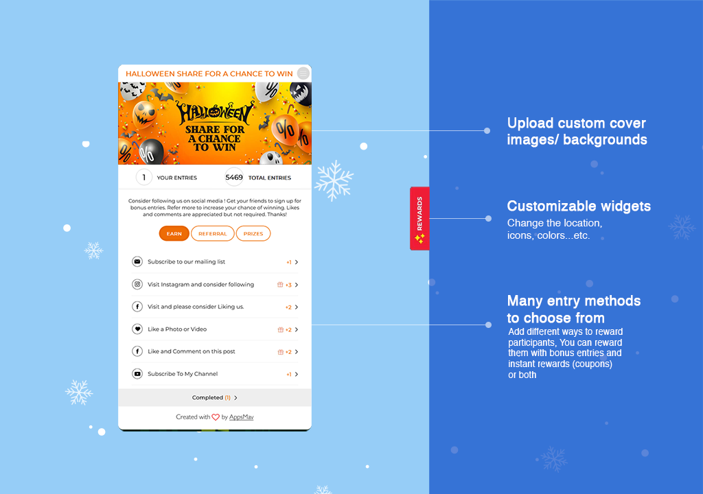 Social Boost: Giveaways, Instant win and Contests. Grow followers, shares, subscribers, traffic, referrals, sales and more
