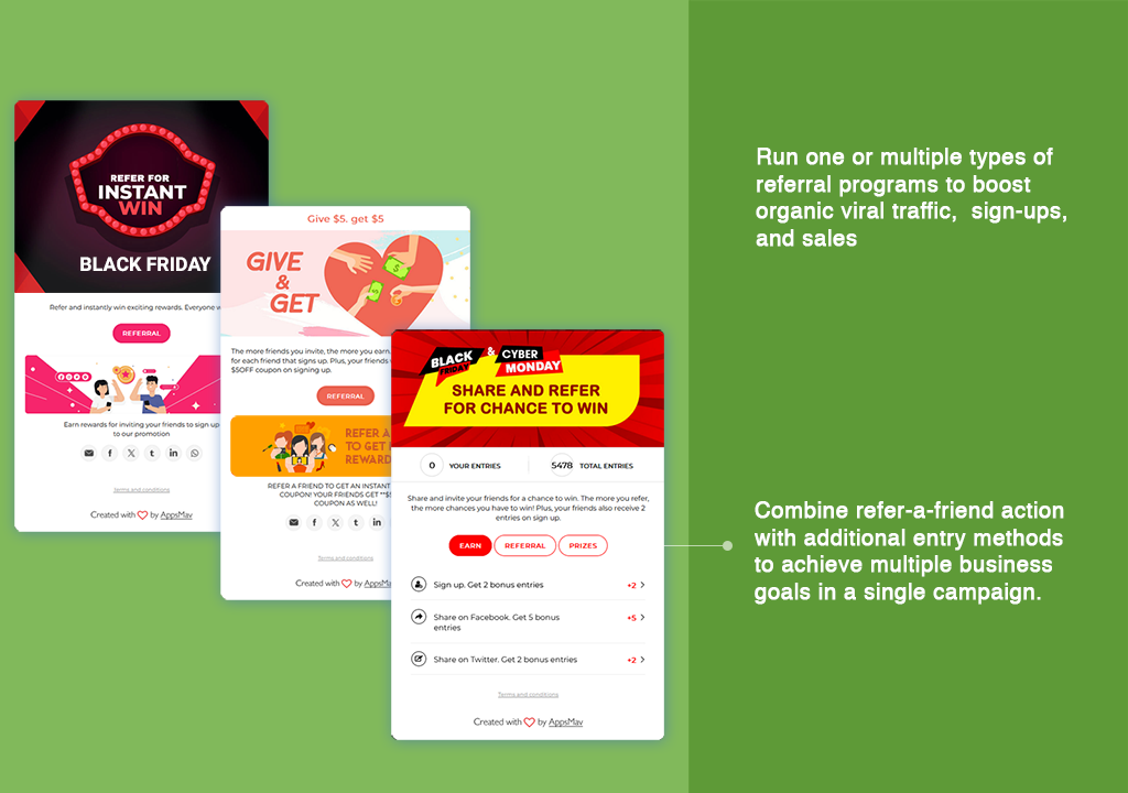 Social Boost: Giveaways, Instant win and Contests. Grow followers, shares, subscribers, traffic, referrals, sales and more