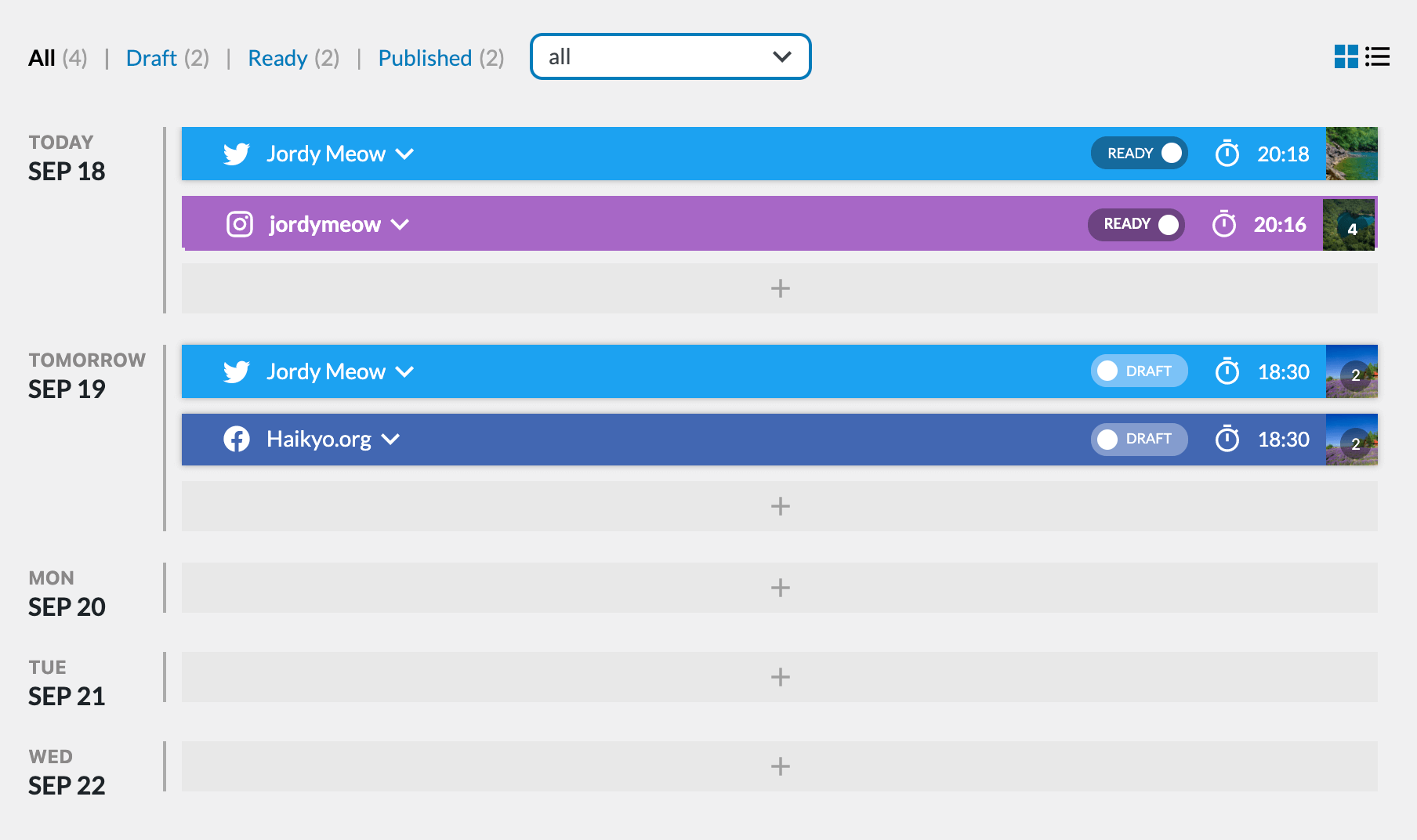 Social Engine: Agendamento de publicações em mídias sociais