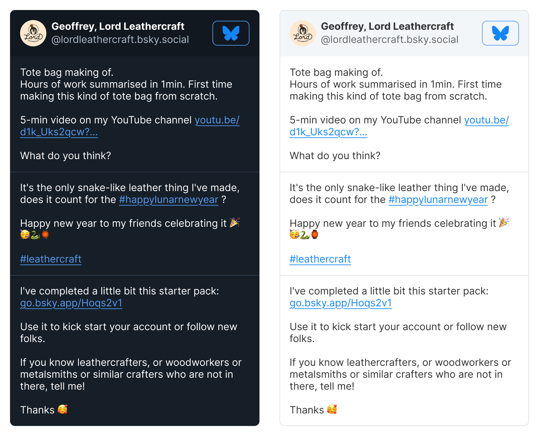 Social Integration for BlueSky
