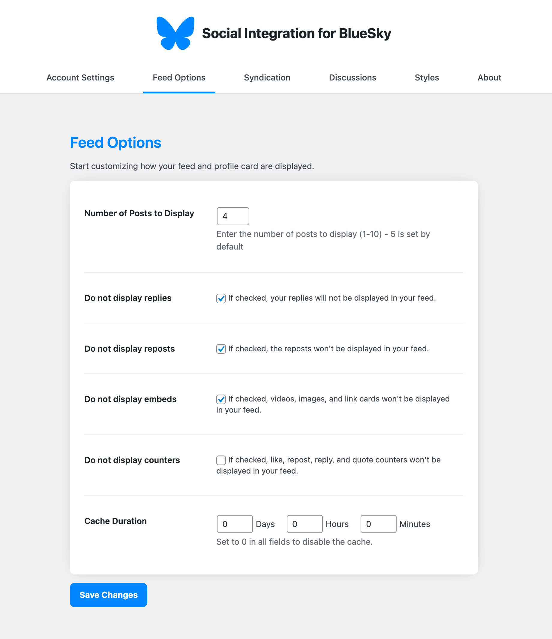 Social Integration for BlueSky