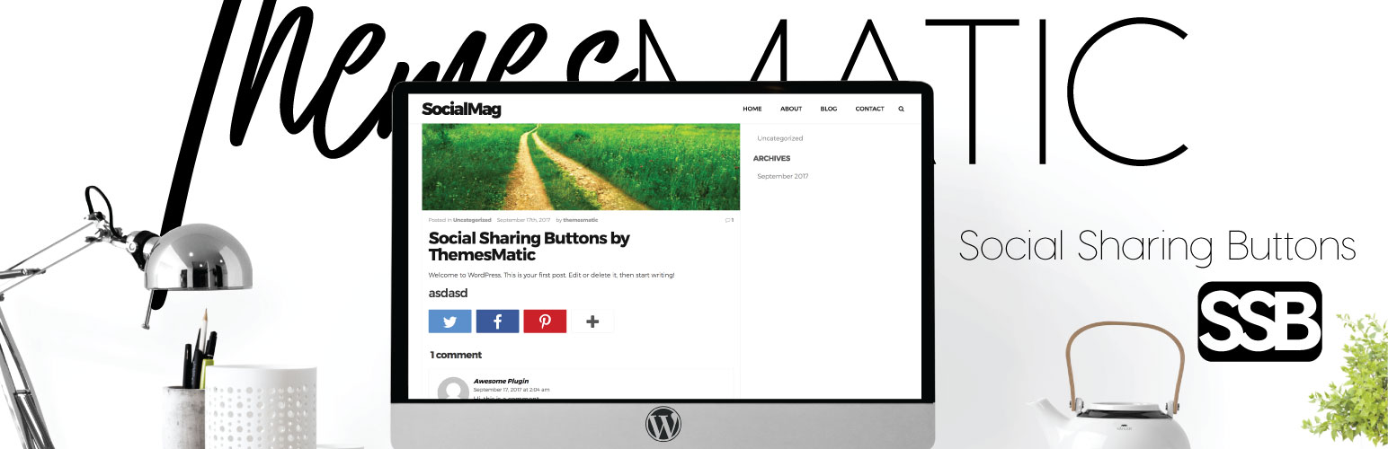 Social Sharing Buttons by ThemesMatic