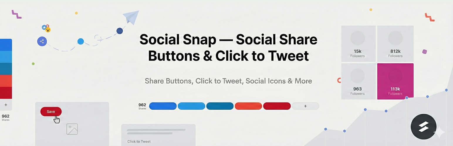 Social Snap — Social Share Buttons & Click to Tweet