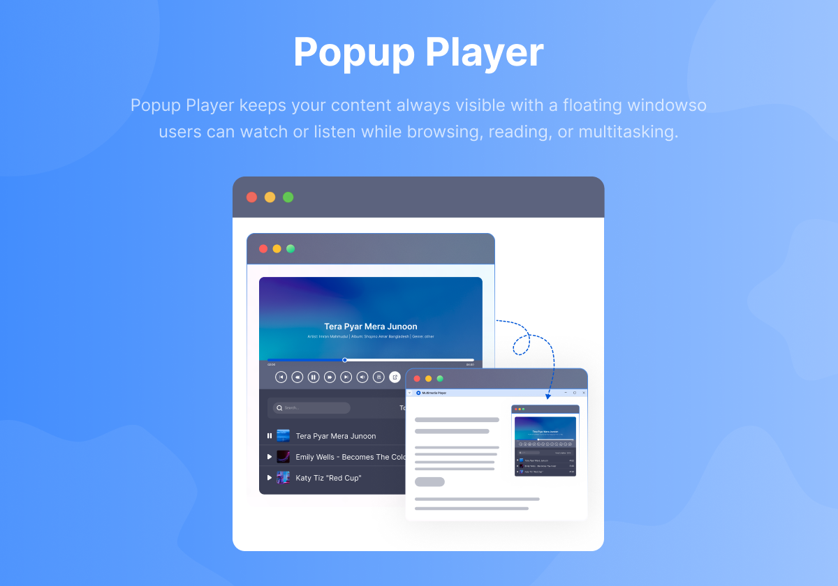 Popup Player