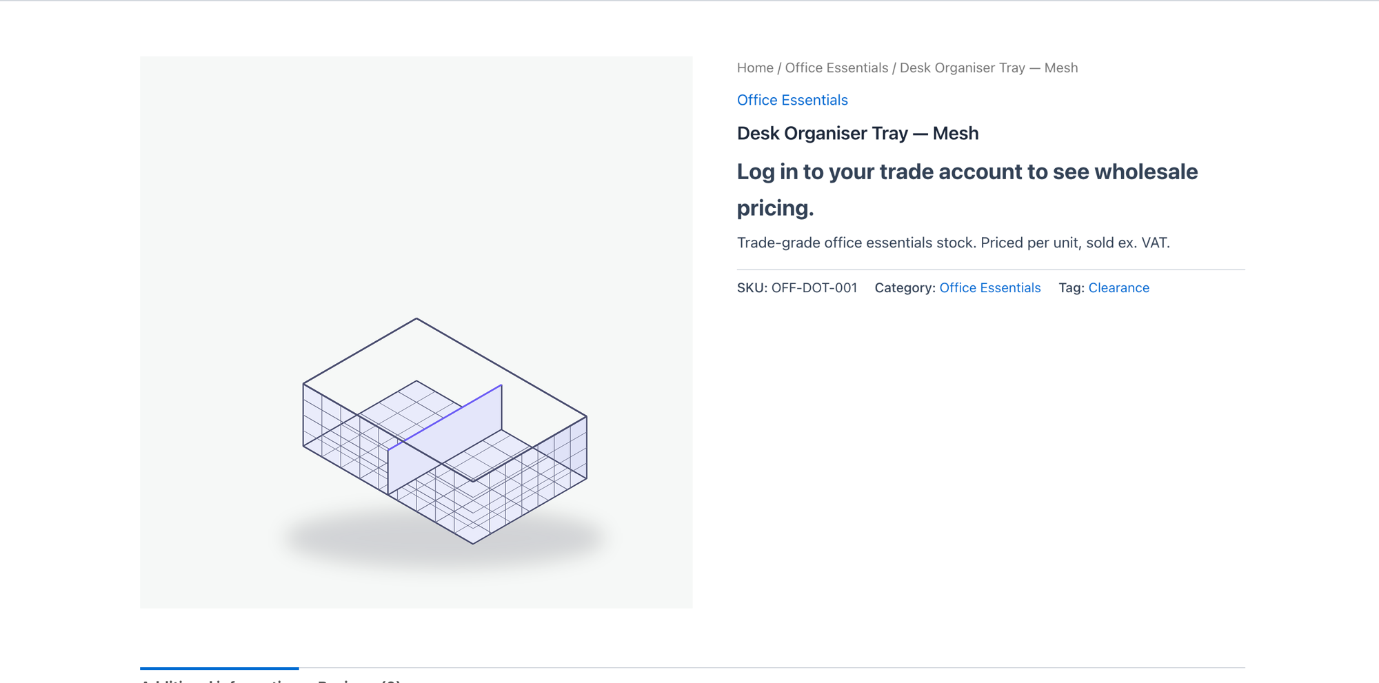Hidden prices — require an approved trade account before prices and add-to-cart appear.