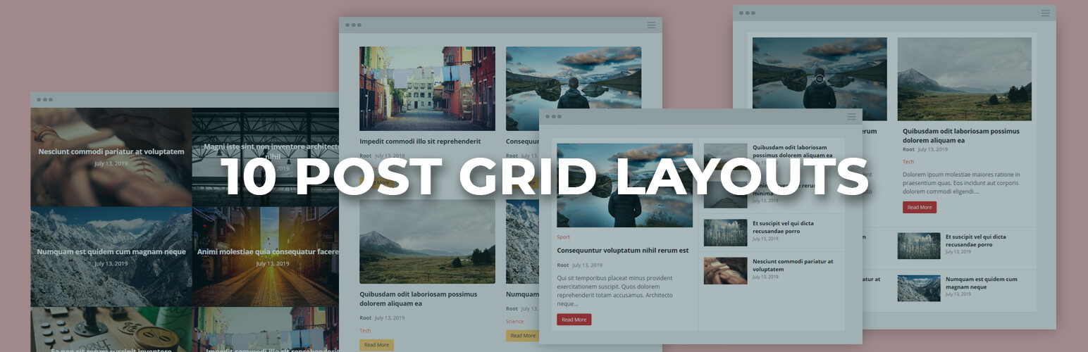 WordPress 外掛 WordPress Post Grid Layouts with Pagination – Sogrid 的封面圖片。