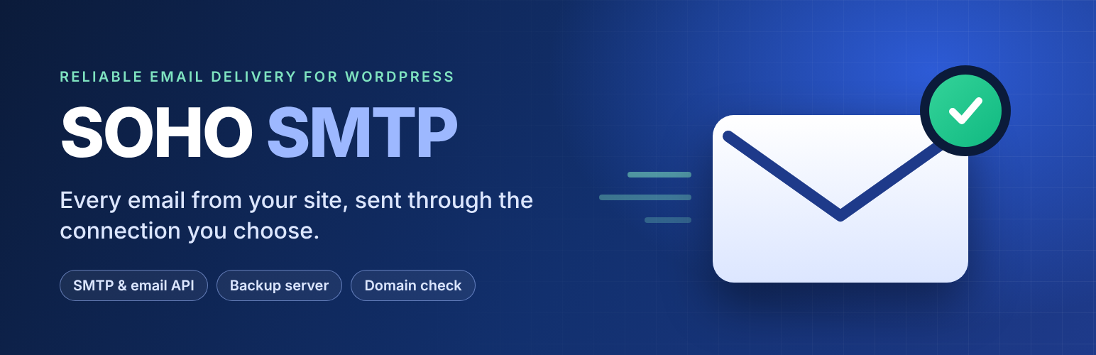 WordPress 外掛 SOHO SMTP 的封面圖片
