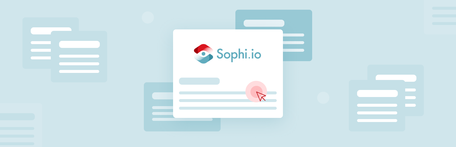 WordPress 外掛 Sophi 的封面圖片。