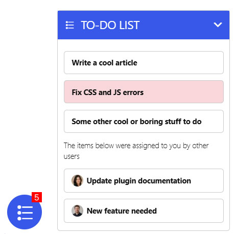 The website list, in its collapsed (left) and expanded (right) forms