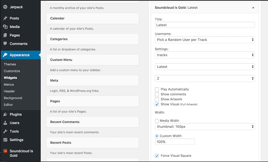 soundcloud is gold wordpress org