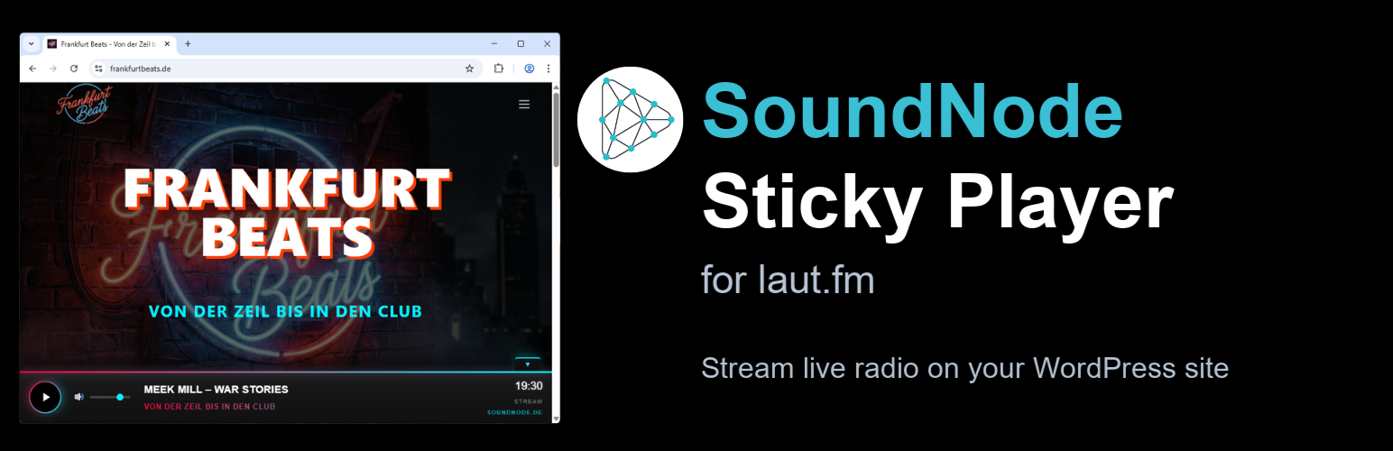 WordPress 外掛 SoundNode Sticky Player for laut.fm 的封面圖片