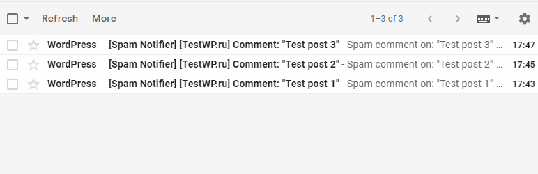 Spam Notifier