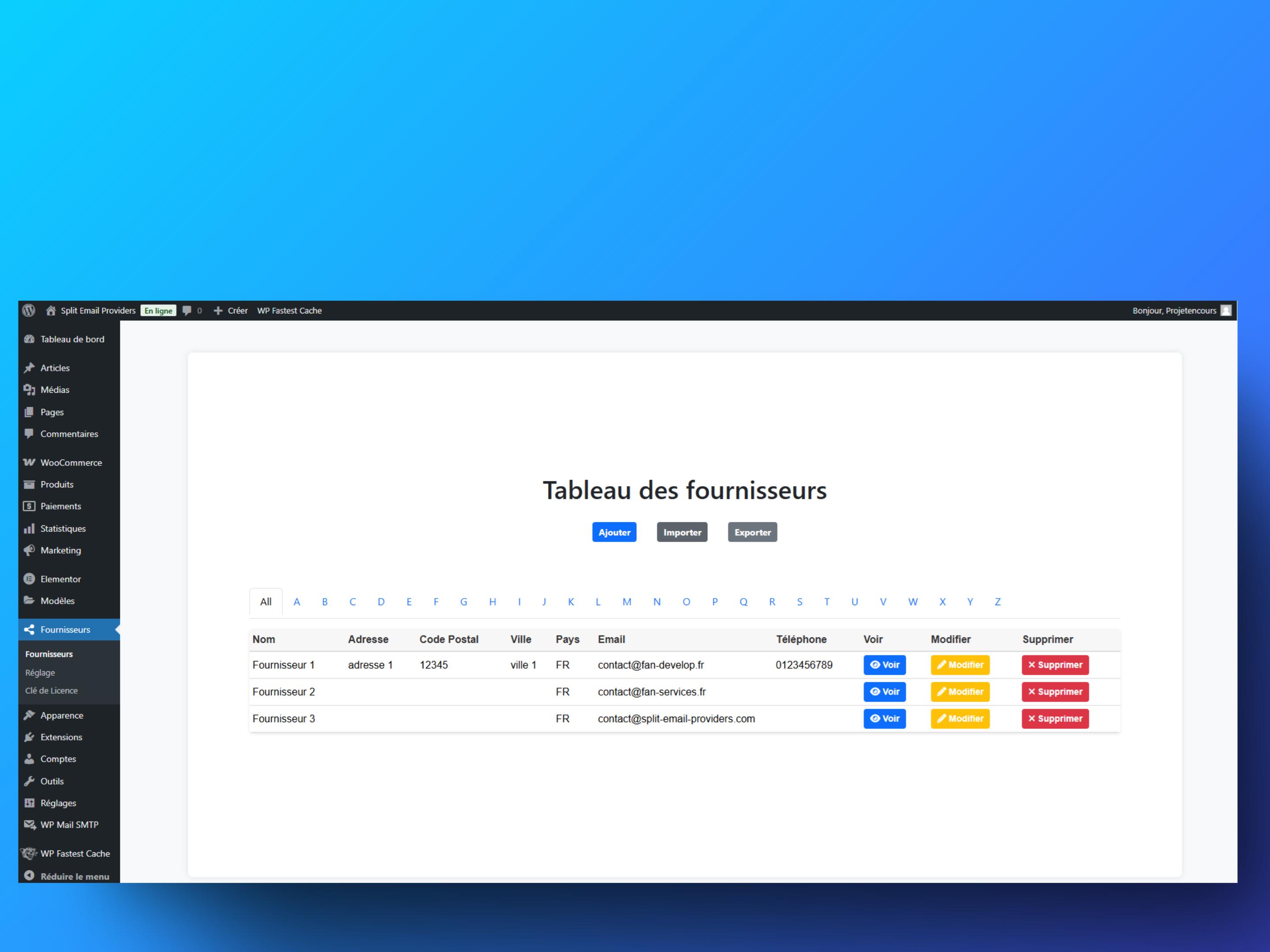 Split Email Providers - Screenshot 1