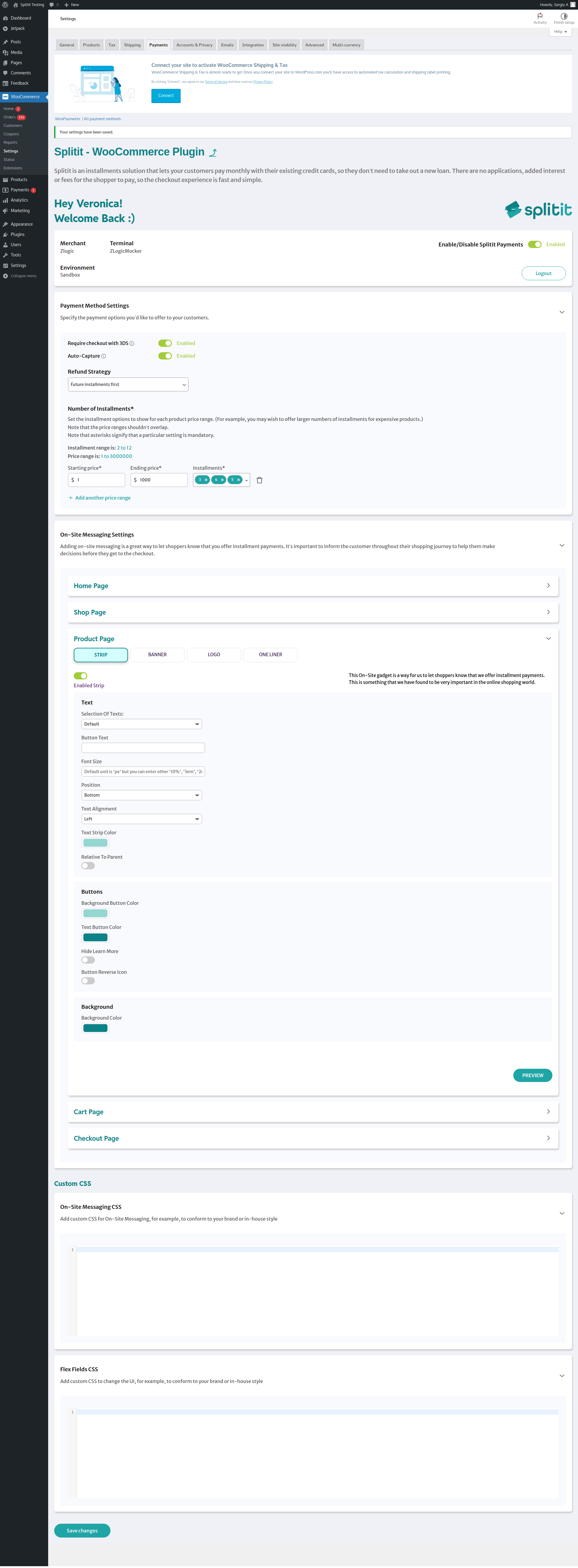 General settings