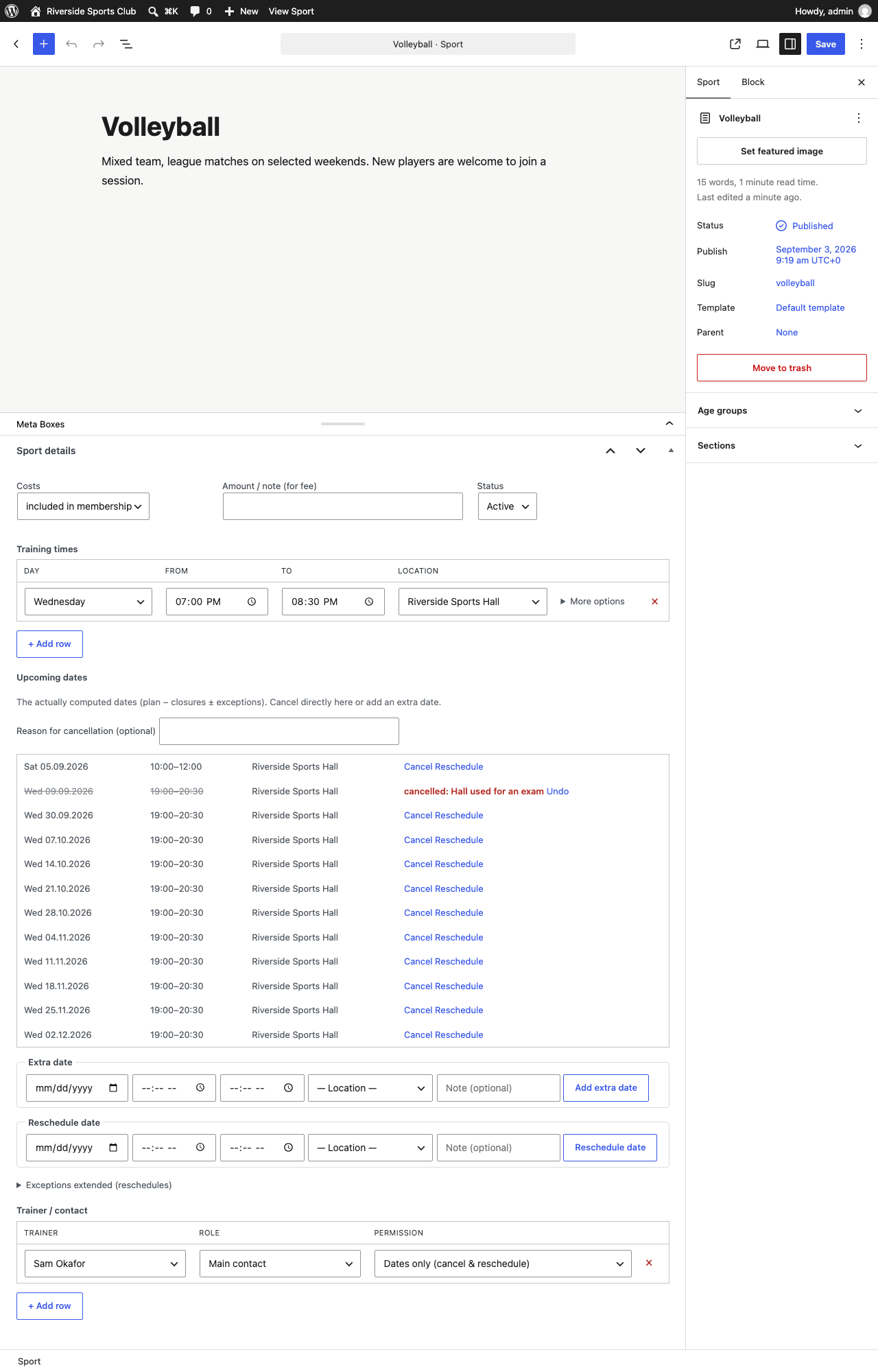 Squadeno – Club Sports Manager