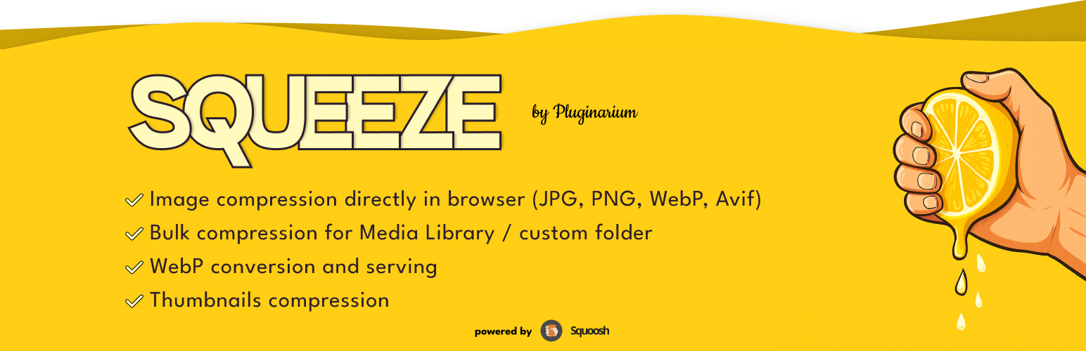 Squeeze – Image Optimization & Compression, WEBP Conversion