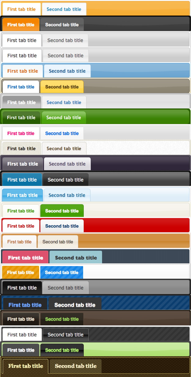 Choose from 24 jQuery UI themes. Or, roll your own.
