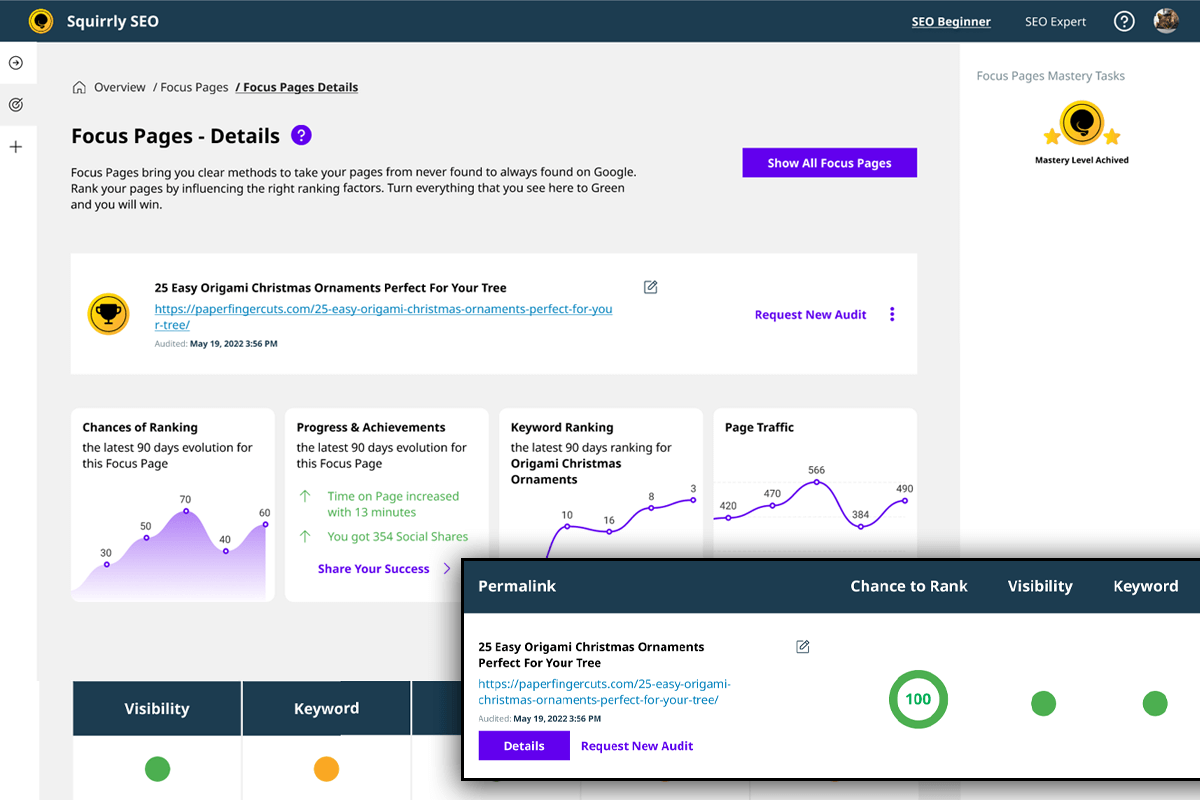 Squirrly SEO - Focus Pages