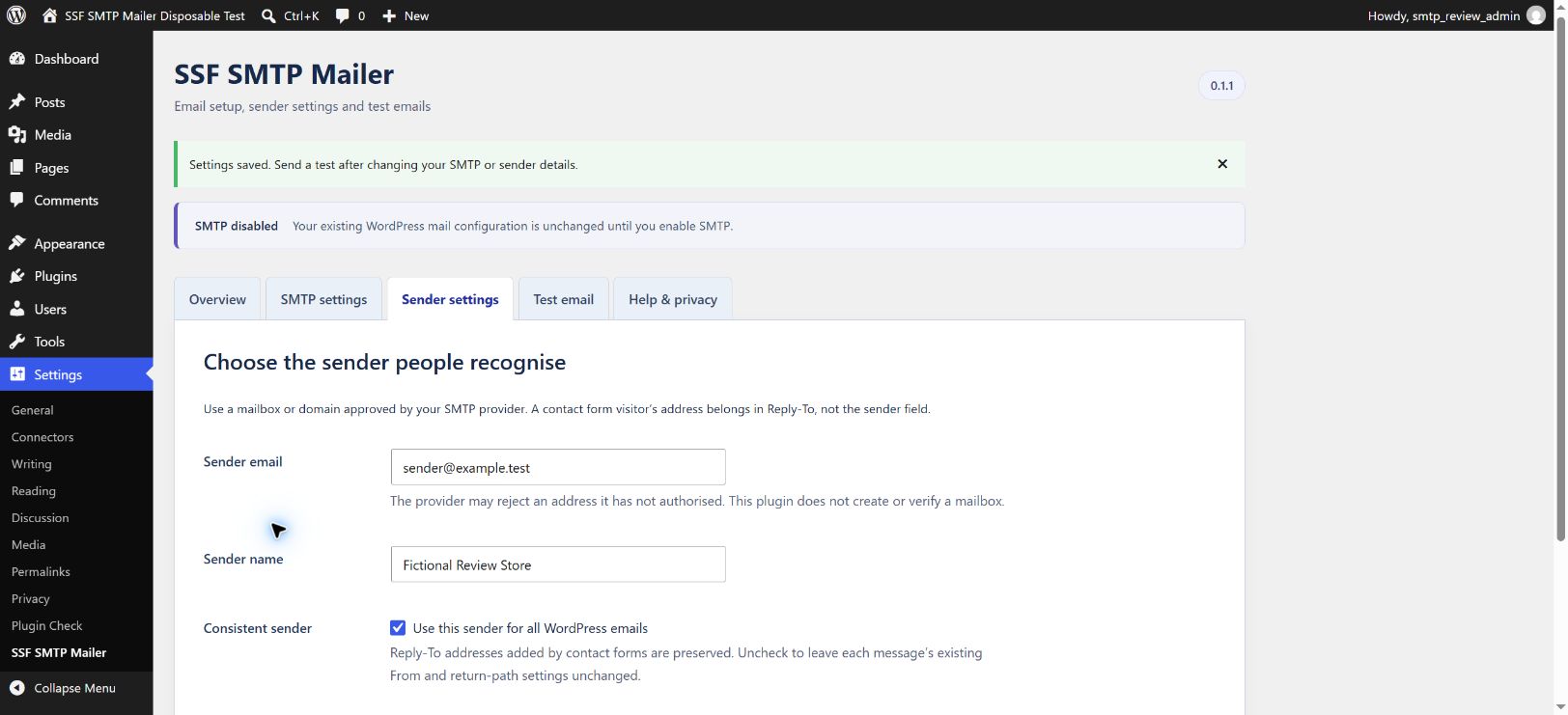 Separate sender controls with Reply-To guidance.