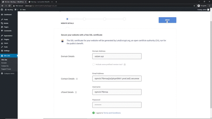 SSL Zen – Free Let&#039;s Encrypt SSL Certificate &amp; HTTPS/SSL Redirect WordPress Plugin