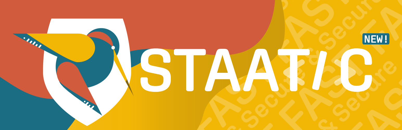 WordPress 外掛 Staatic – Static Site Generator 的封面圖片。