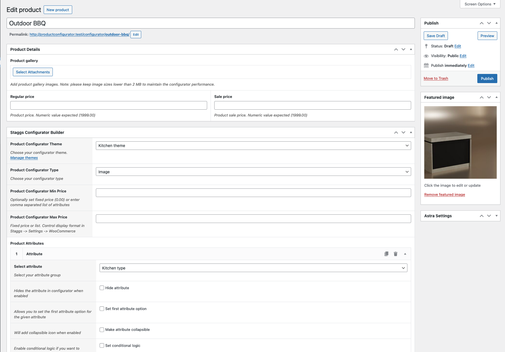 WordPress Product configurator builder