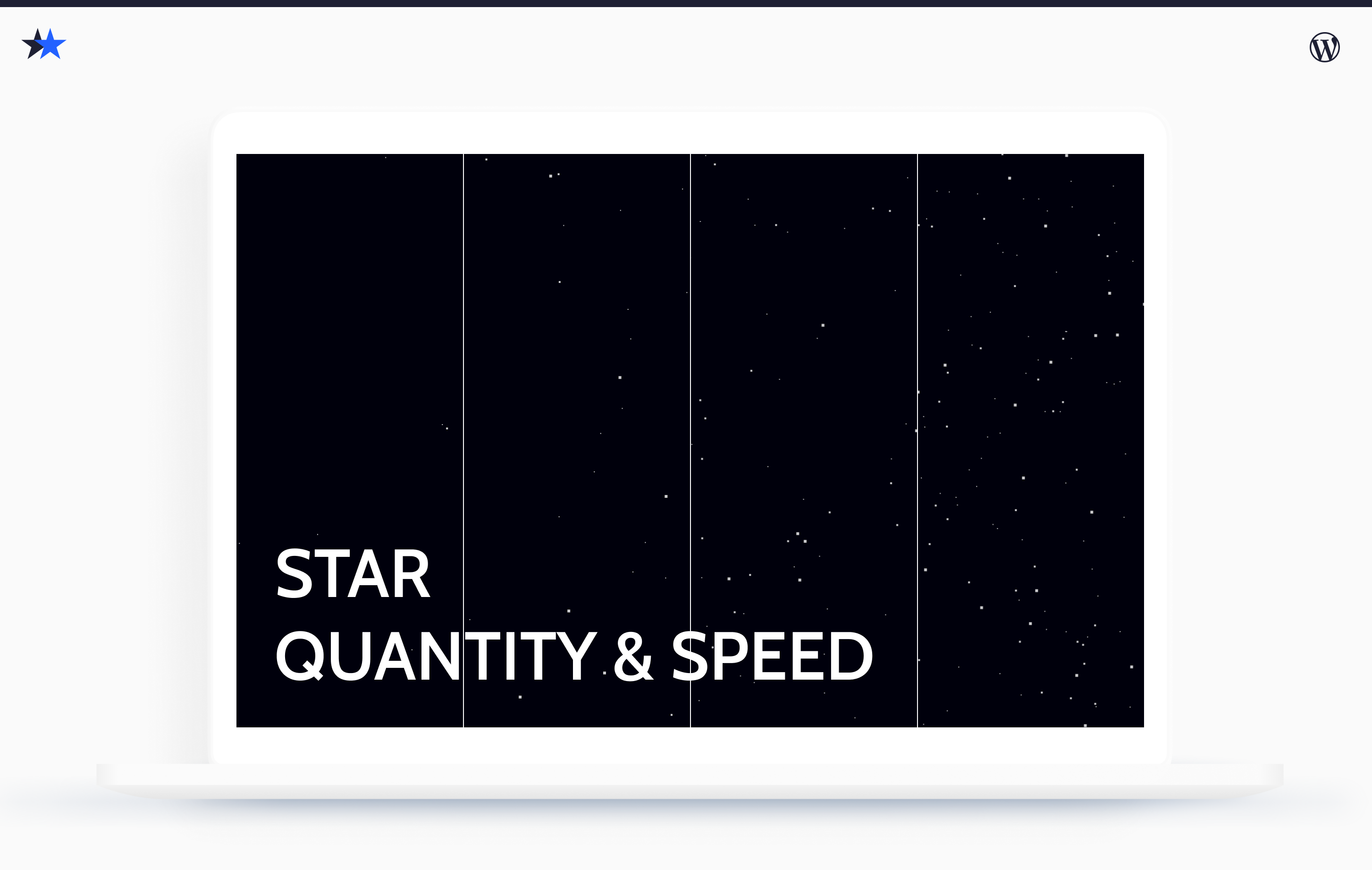 Control the quantity of stars and speed of rotation.