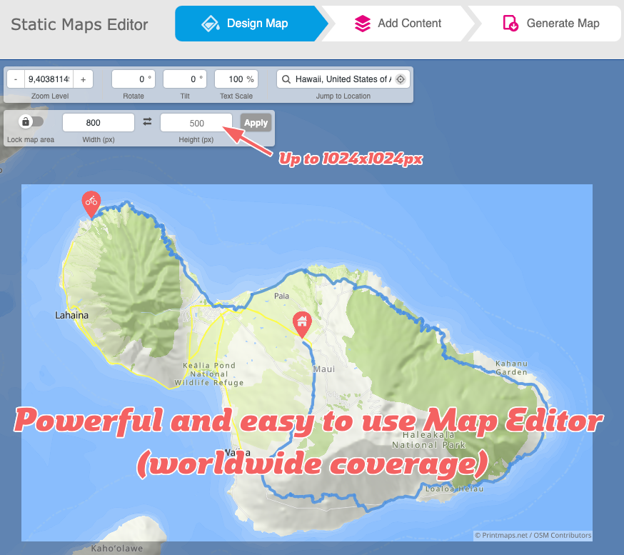 Static Maps Editor