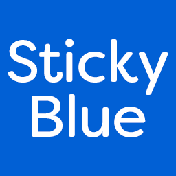 Sticky Blue Icon