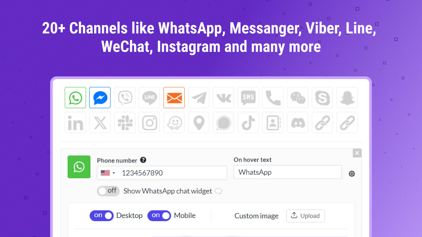 Set day and time to show sticky chat widget on a page