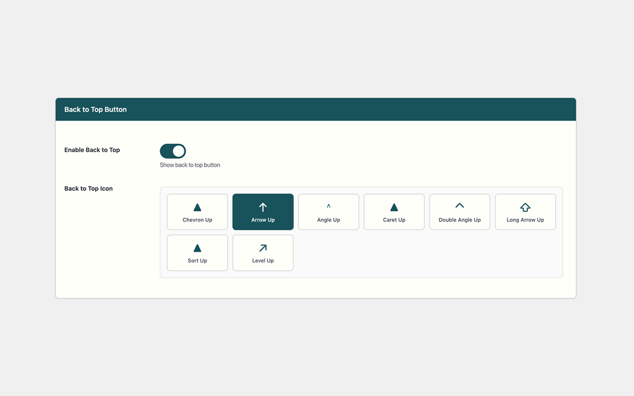 Example of action button with custom styling