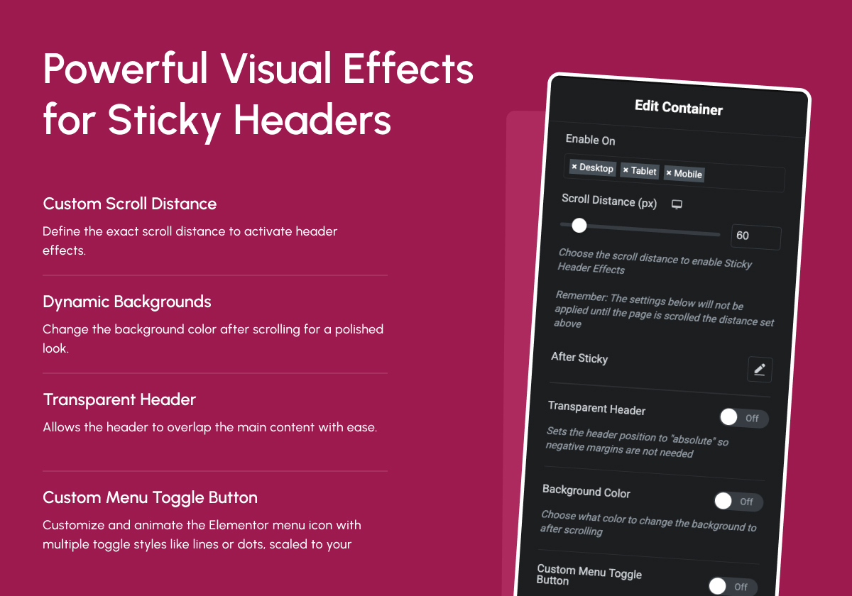Powerful Scroll Effects – Shrink, Blur, Hide, Color Swap & More