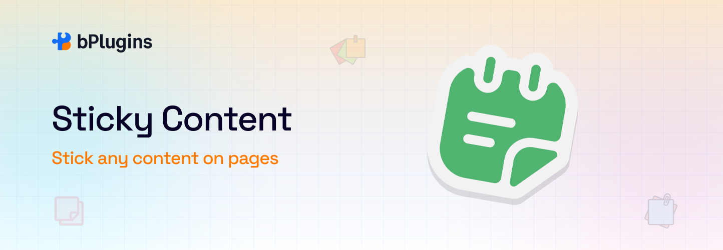 Sticky Content – Make Any Section Sticky on Scroll
