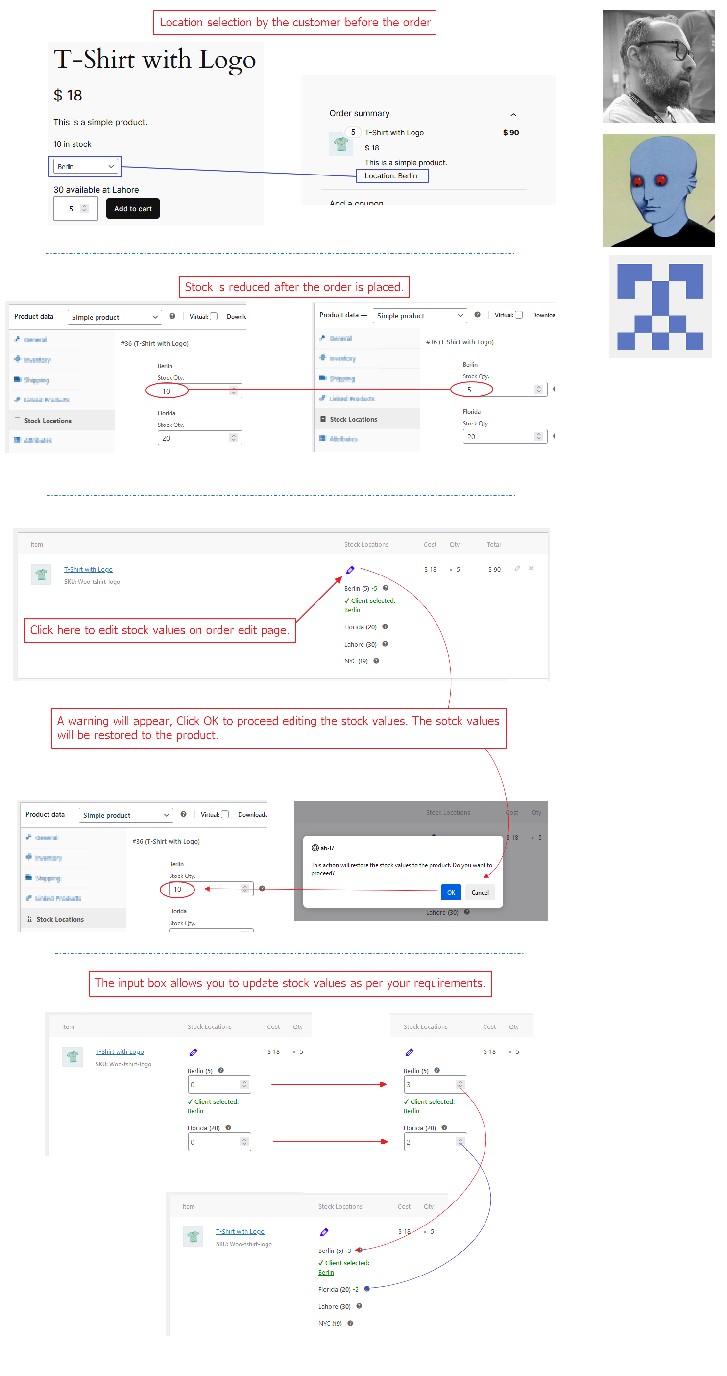 How to allow editing location values on orders after being reduced?