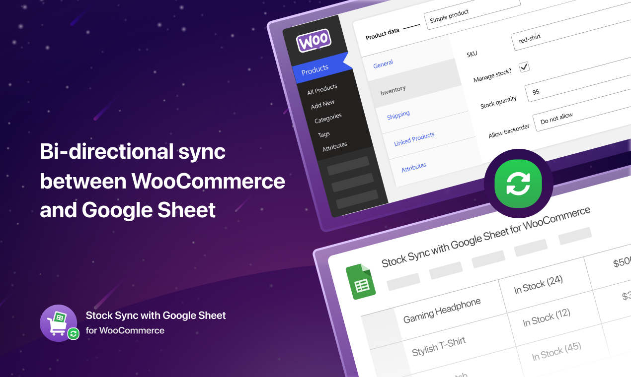 Stock Sync for WooCommerce with Google Sheets &#8211; WooCommerce Bulk Edit, Stock Management, Inventory Management System &amp; more