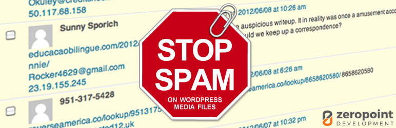 Stop Media Comment Spamming