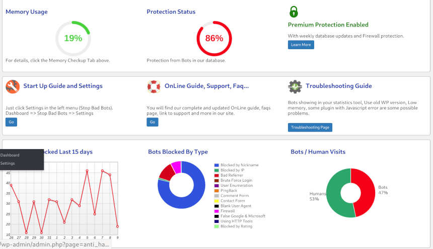 Block Bad Bots and Stop Bad Bots Crawlers and Spiders and Anti Spam Protection