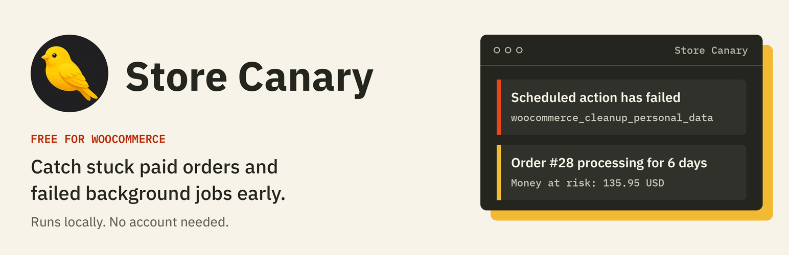 StoreCanary Order Monitor for WooCommerce