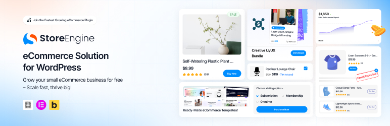 StoreEngine — Complete eCommerce Solution with Memberships, Licensing, Affiliates & More