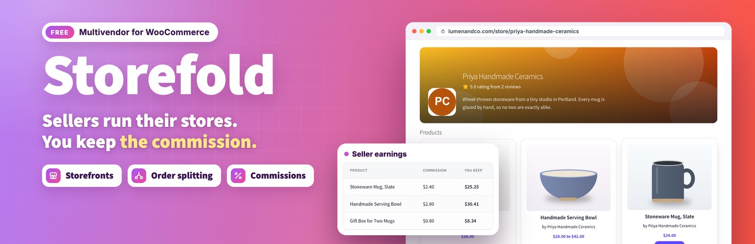 Storefold – Multivendor Marketplace for WooCommerce preview