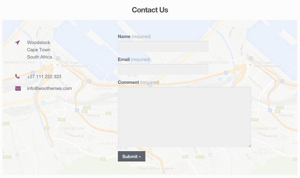 The Homepage Contact Section